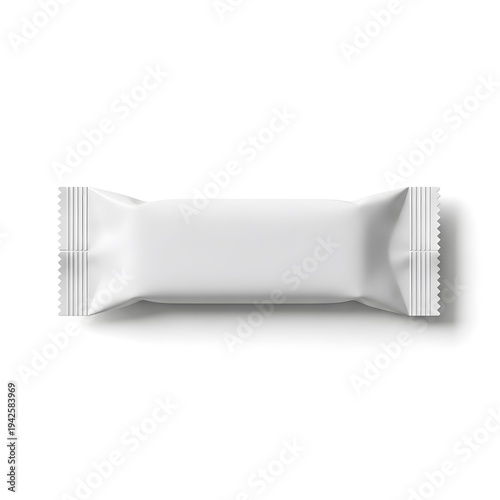 White package of chewing on white background render illustration vector illustration stock.