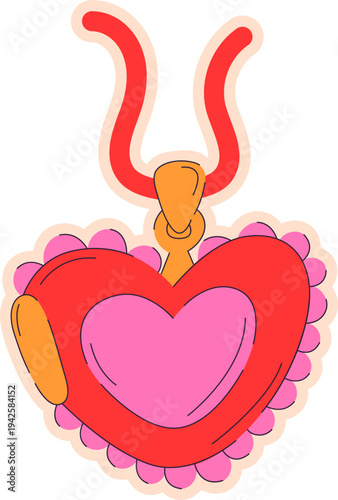 Romantic Locket Sticker