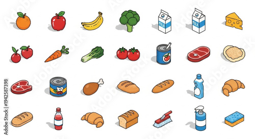 Assorted Grocery Items and Food Products.