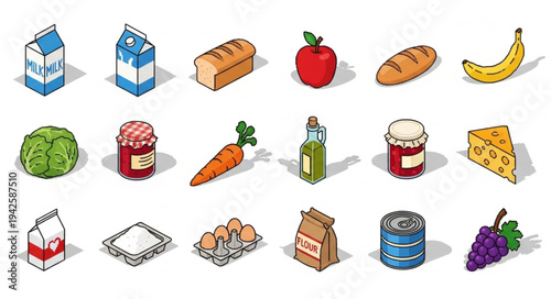 Assorted Grocery Items and Food Products.