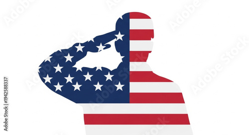 American Flag Thumb Up Approval.
