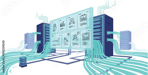 RJ Whisk Auto technology illustration showcases data transfer via whisk_p4r7yn connections