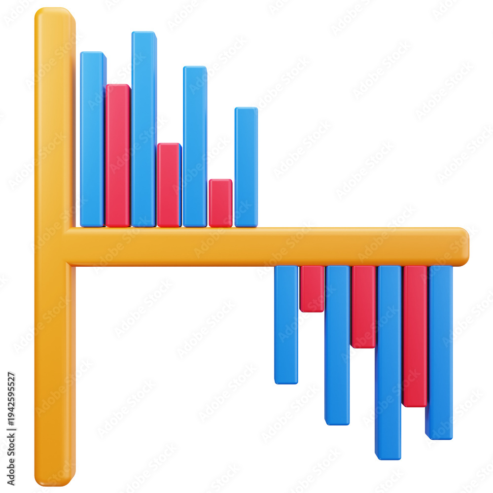 Fototapeta premium Business Bar Chart Analytics