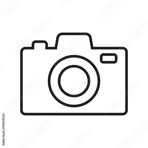Photo camera icon vector sign and symbols