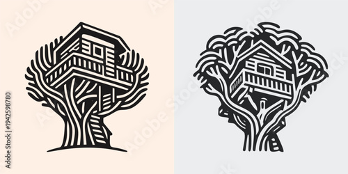 Whimsical Treehouse Adventure Logo Design for Nature Brands