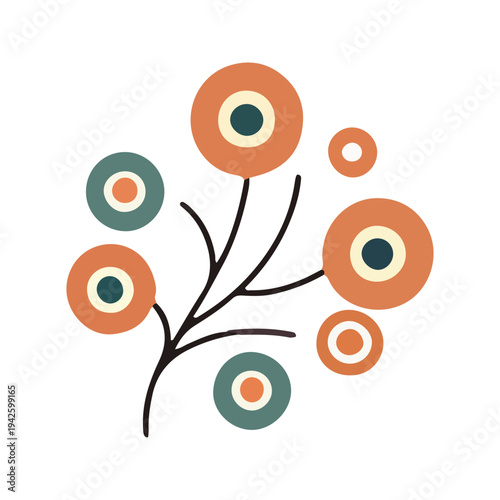 Minimalist Floral Branch Icon