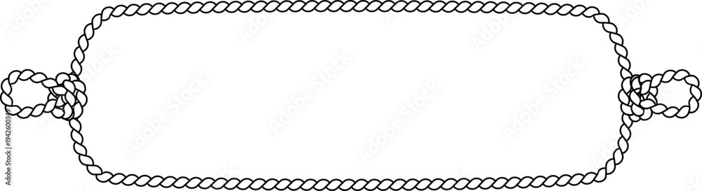 Obraz premium Maritime Rope Border