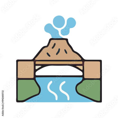 Geothermal Bridge Icon