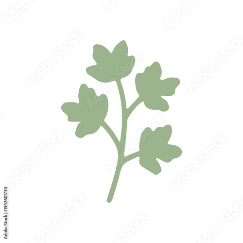 Simple Green Leaf Icon