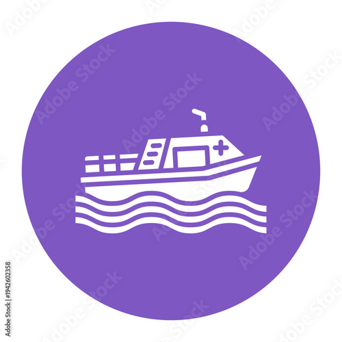 Rescue Boat Icon