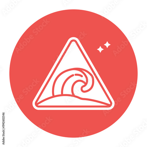 Tsunami Warning System Icon