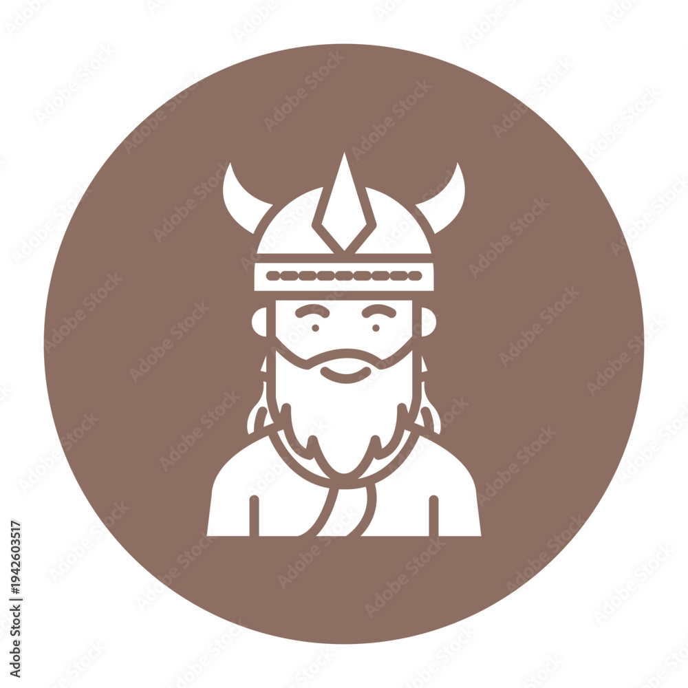 Obraz premium Viking Man Icon