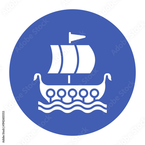 Viking Ship Icon