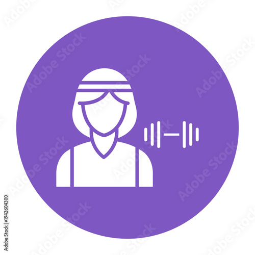 Fitness Trainer Female Icon
