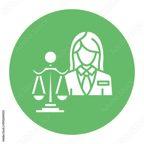 Lawyer Female Icon