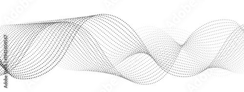 Vector abstract, flowing, geometric wave pattern, a visual representation of energy and movement, a study in minimalism and elegant design.