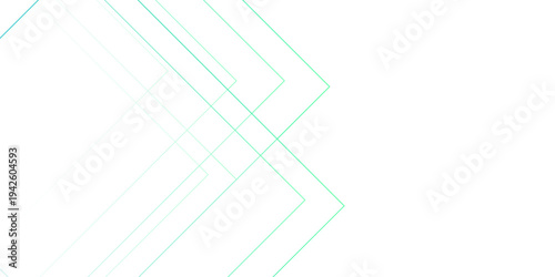 Vector Abstract geometric lines in soft hues of teal, evoke a sense of digital design. An minimalist aesthetic image perfect for the tech-related content.