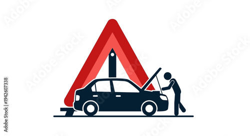 Man Changing Car Tire.