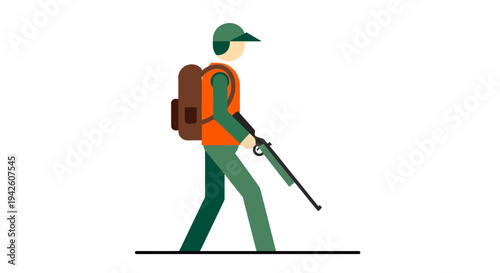 Man with sprayer equipment.