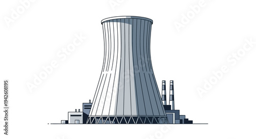 Nuclear Power Plant Tower.