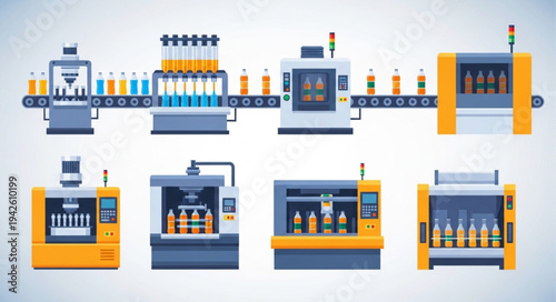 Bottling Plant Machinery Equipment Assembly Line.