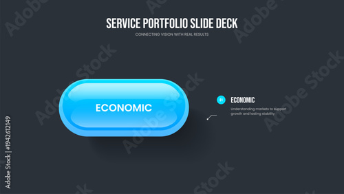 Enterprise Growth 1 Option Diagram Slide Design. Creative Report Frame Layout Vector Illustration. Marketing Innovation One Step Infographic Slideshow Template.