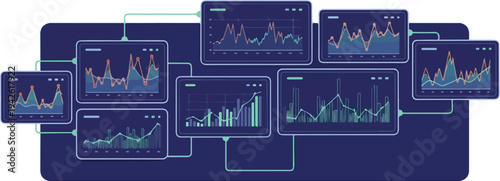 A comprehensive dashboard displays multiple graphs and charts via RJ Whisk Auto.