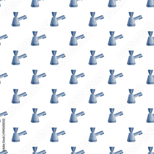 Blue modern water taps creating a repeating graphic background pattern
