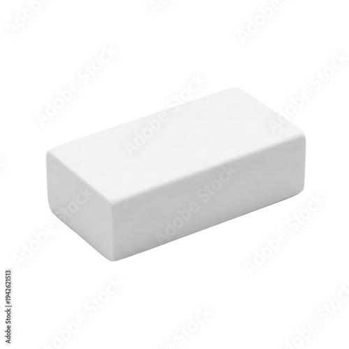 Fotografía Plain white block eraser for school and art isolated