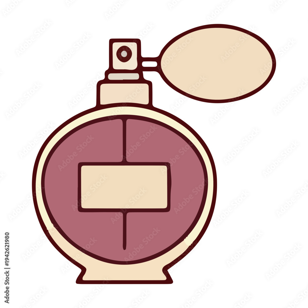 Fototapeta premium Vintage Perfume Atomizer Icon