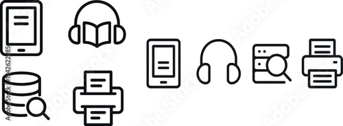 Educational settings utilize digital tools like eBooks, audiobooks, databases, and printing services to enrich student learning experiences and improve access to resources.