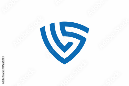 Canvastavla Letter LS Shield Logo