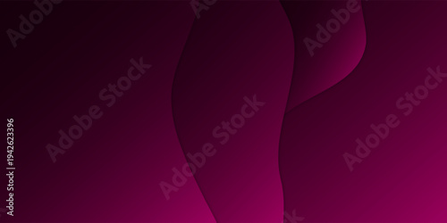 Pink White Dual-Tone Wavy Background with Ribbon Fold for Digital Headers
