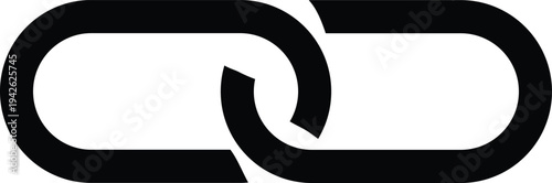 Broken Chain Link Icon Vector.