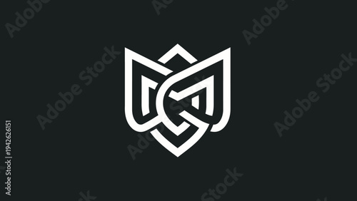 Monogram Logo Design Featuring Intertwined Letters DG.