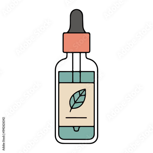 Herbal Oil Dropper Bottle Icon