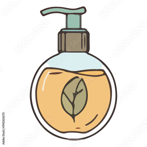 Natural Soap Dispenser Illustration