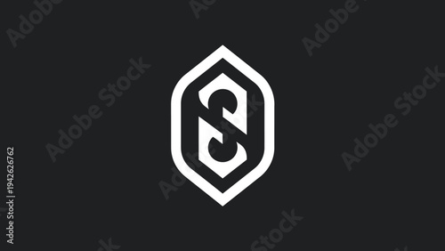 Modern Abstract Geometric Symbol Design.