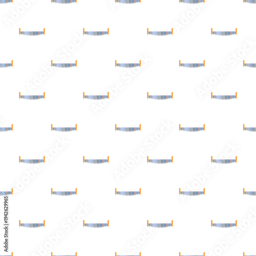 Two man saws forming a seamless pattern against a white background