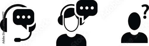 Vector illustration of a black cutlery set of forks icon design and business concept symbol art