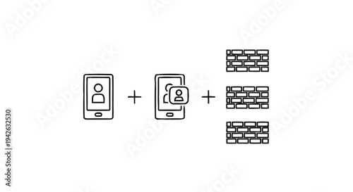 Mobile Security and Data Protection Concept.