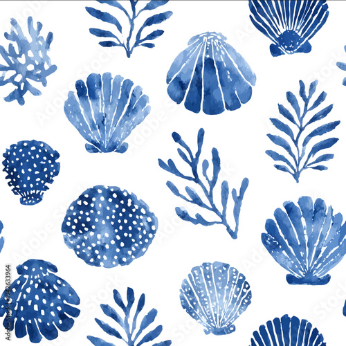 isolated clipart image of watercolor geometric Watercolor Patterns a handpainted watercolor tranquil feel of a seaside retreat that radiate a bre