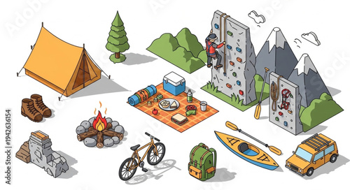 Camping Gear and Outdoor Equipment.