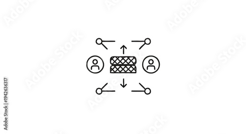 Network Connections and Data Sharing Between People.