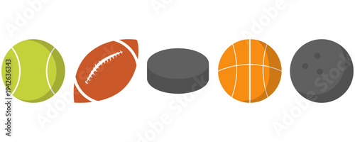 Collection of Sports Balls Icons