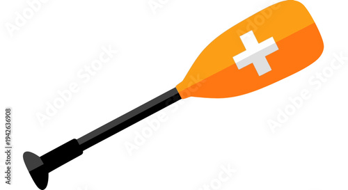 Orange Rescue Paddle Oar.