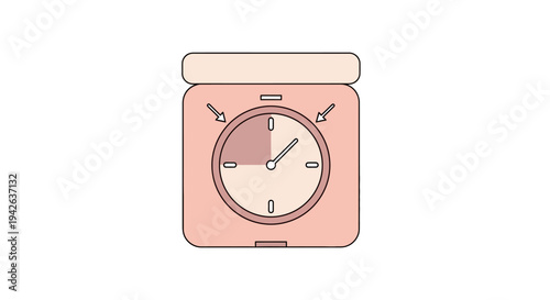 Pink Kitchen Scale Device.