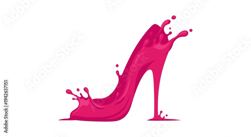 Pink High Heel Shoe.