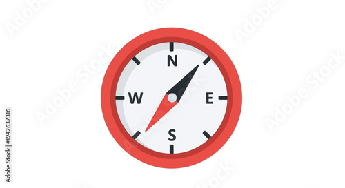 Red Compass Navigation Tool.