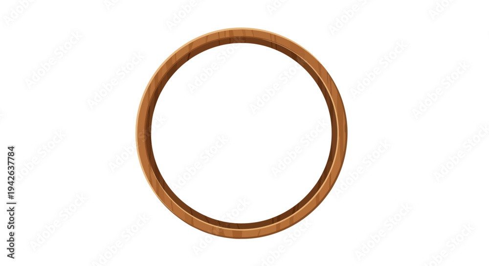 Obraz premium Rusty Metal Ring Object.